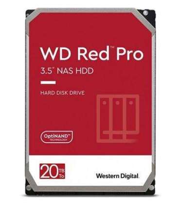HDD|WESTERN DIGITAL|Red Pro|20TB|SATA|512 MB|7200 rpm|3,5"|WD201KFGX