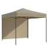 Pop Up Folding awning 2.92x2.92 m, with walls, Beige, H series, steel (tent, pavilion, awning)