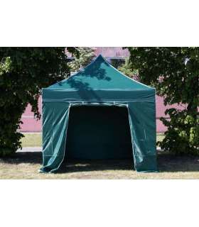 Pop Up portable folding tent with walls and roof 2.92x2.92 m, H series (green, steel frame, polyeste