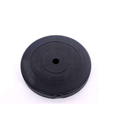 Vinyl weight disk for barbells and dumbbells (plate) 15kg (31,5mm)