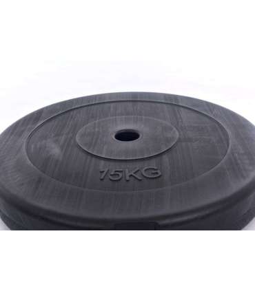 Vinyl weight disk for barbells and dumbbells (plate) 15kg (31,5mm)