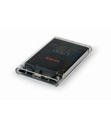 HDD CASE EXT. USB3 2.5"/TRANSPARENT EE2-U3S9-6 GEMBIRD