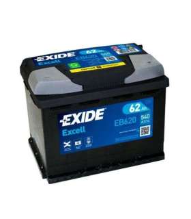 Aku Exide Excell 62Ah 540A 242x175x190 -+