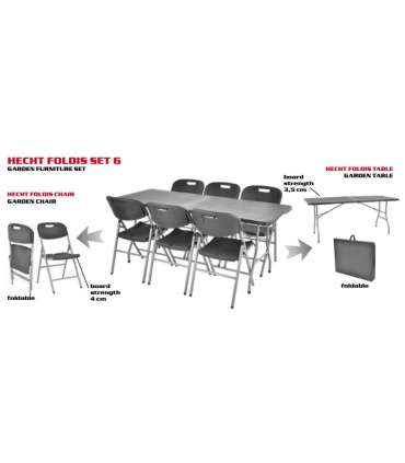 Aiamööbli komplekt HECHT FOLDIS SET 6