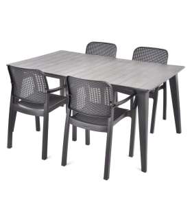 Aiamööbli komplekt HECHT SAMANA SET GRAPHITE 4