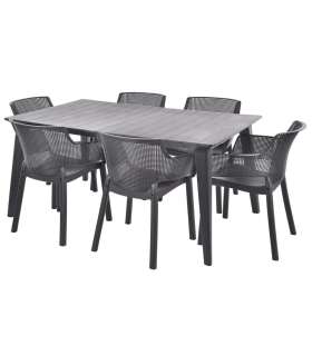 Aiamööbli komplekt HECHT ELISA GRAPHITE 6