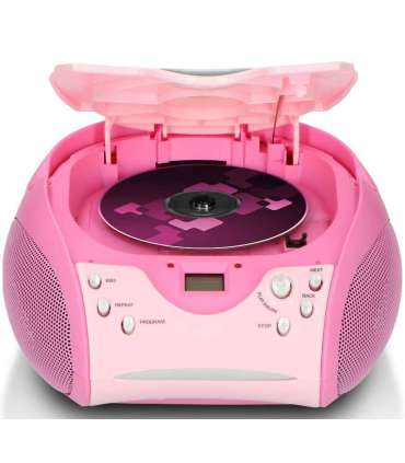 CD-raadio Lenco SCD24P, roosa