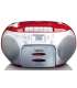 CD-raadio kassetimängijaga Lenco SCD420RD, punane