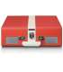 Vinüülplaadimängija kohvris Lenco TT110RDWH, punane/valge