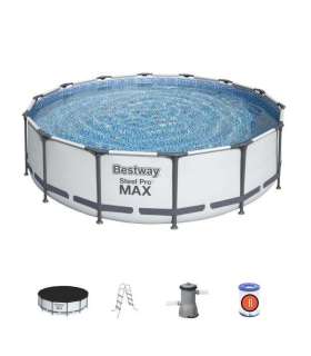 Frame pool Bestway Steel Pro Max Set 427x107 cm, with filter pump and accessories (56950)